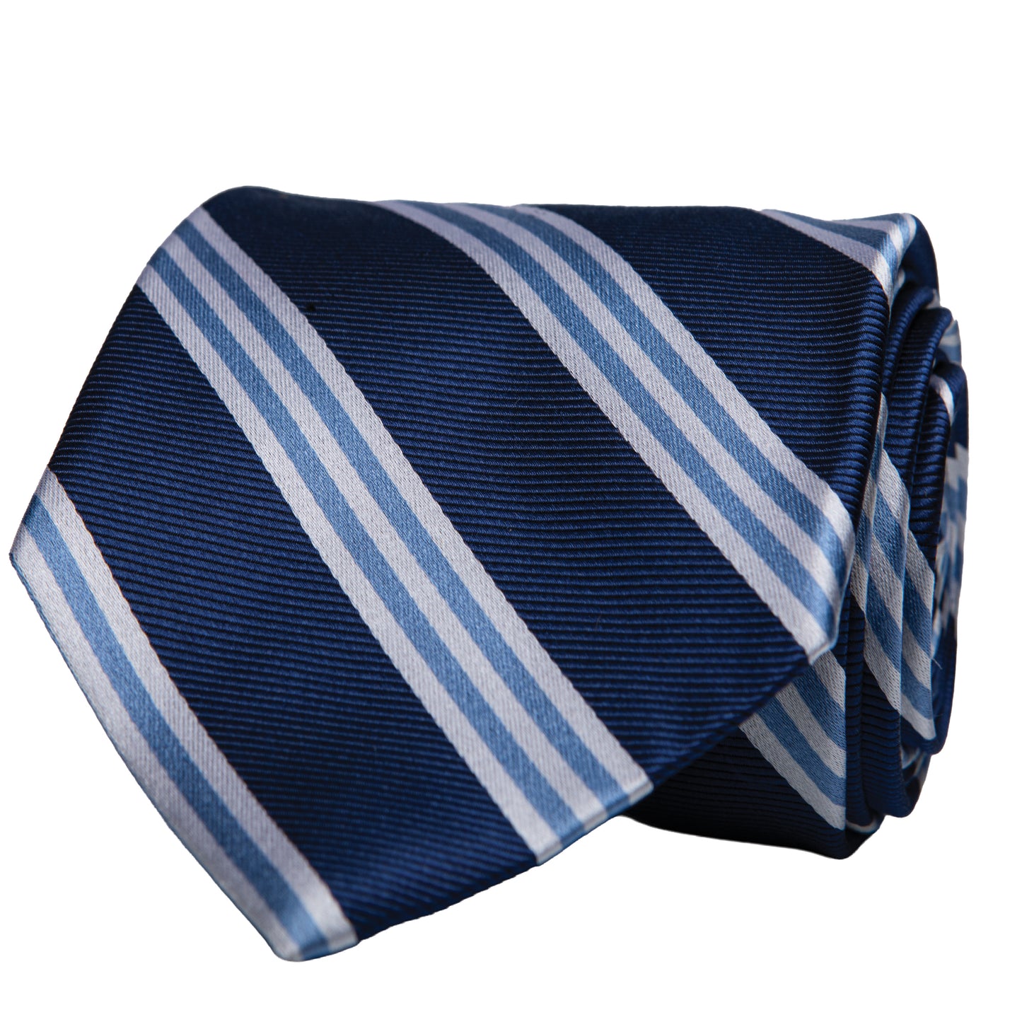 On Air Stripe Tie - Navy/Blue