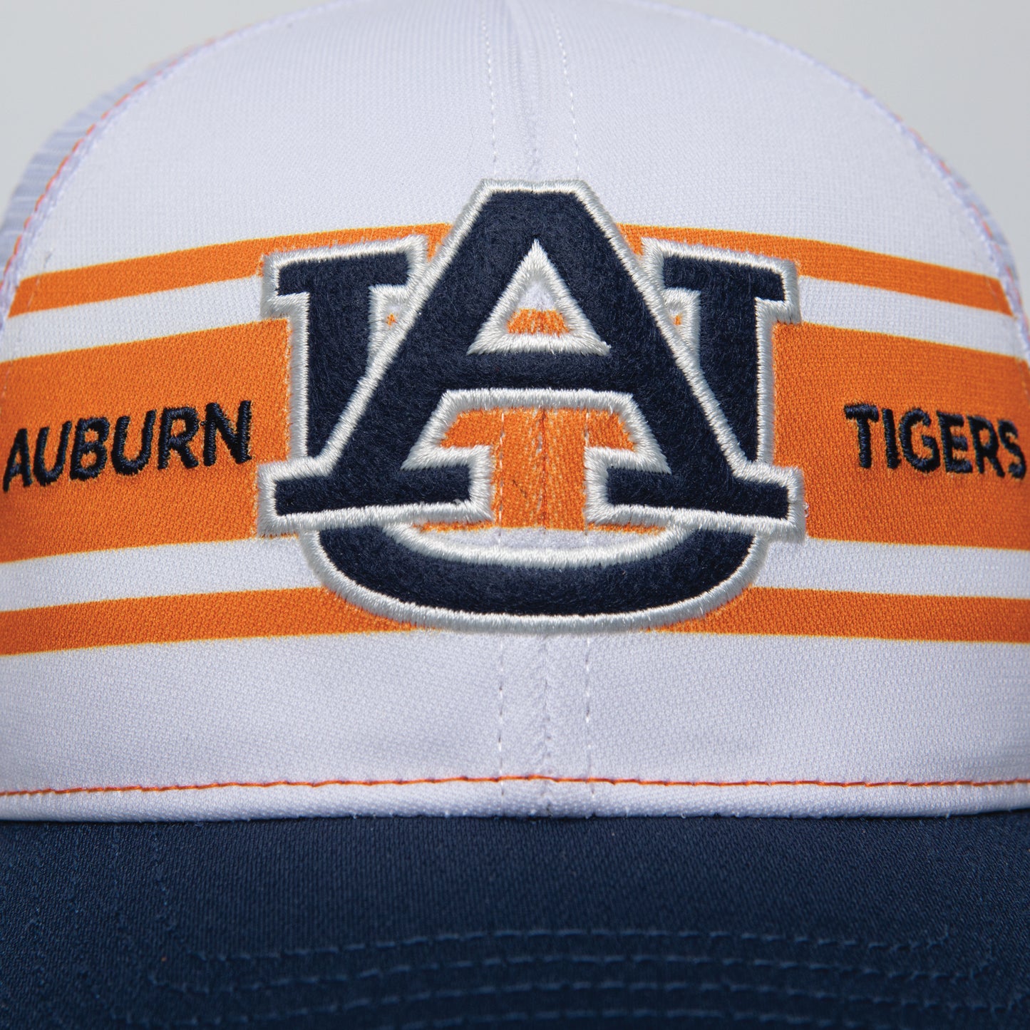 Auburn Super Stripe Vintage Trucker - Orange