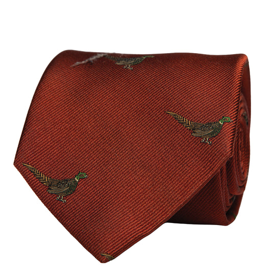 Ring Neck Tie - Orange