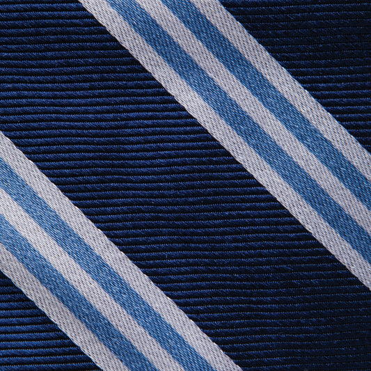On Air Stripe Tie - Navy/Blue