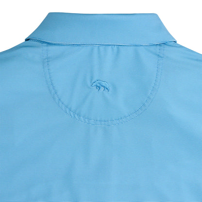 Hairline Stripe Performance Polo - Riviera