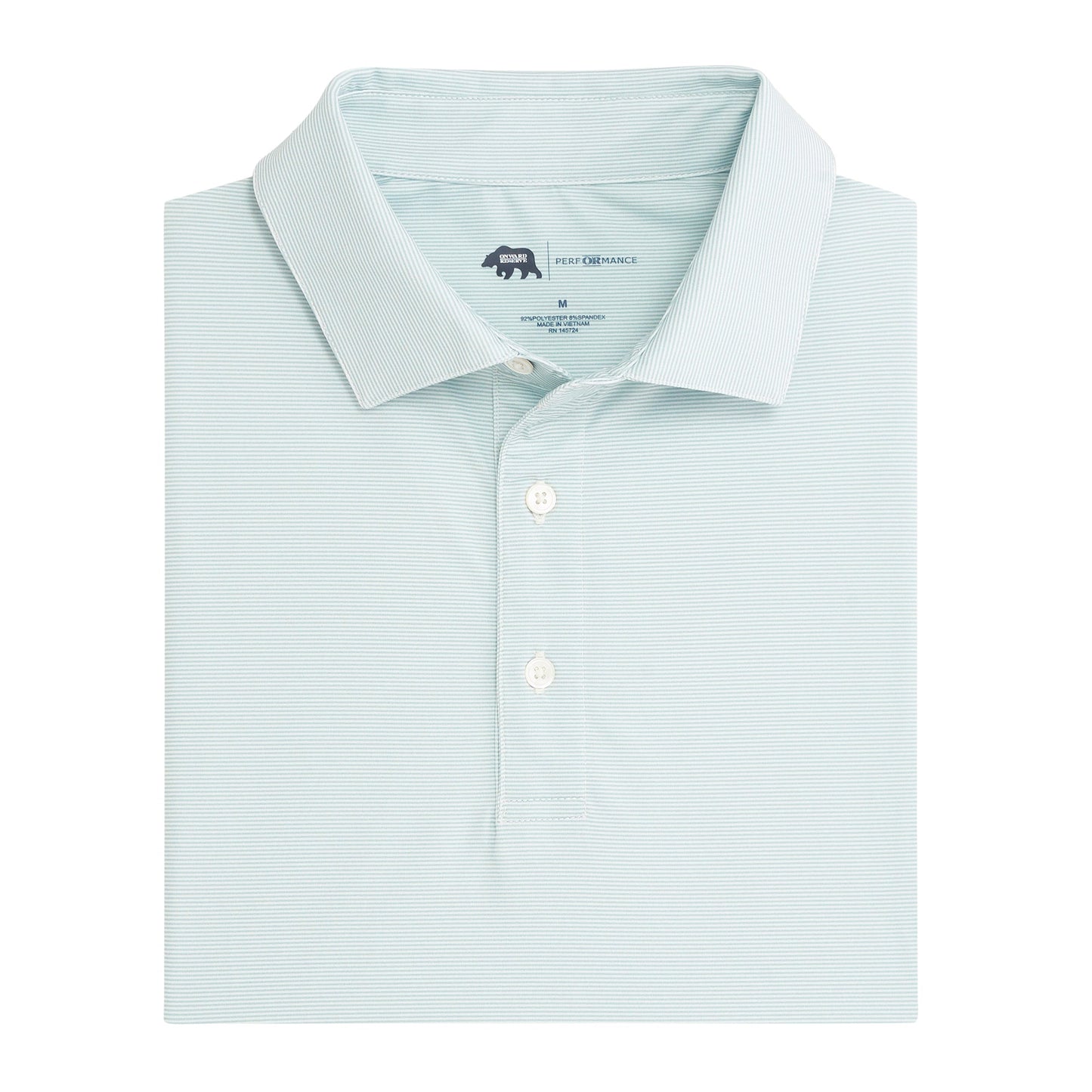 Hairline Stripe Performance Polo - Cloud