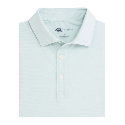 Hairline Stripe Performance Polo - Cloud