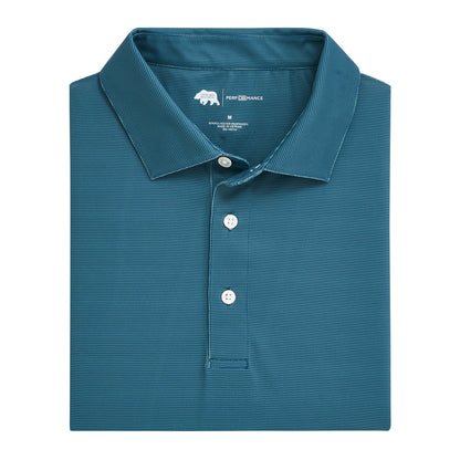 Hairline Stripe Performance Polo - Titan