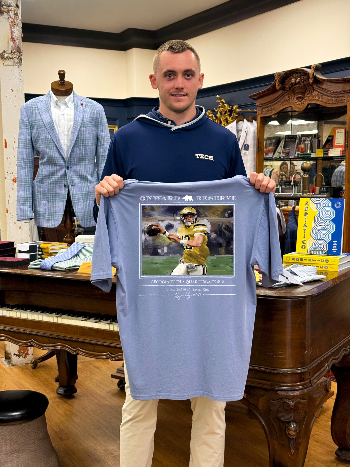 Haynes King Tee - Washed Blue