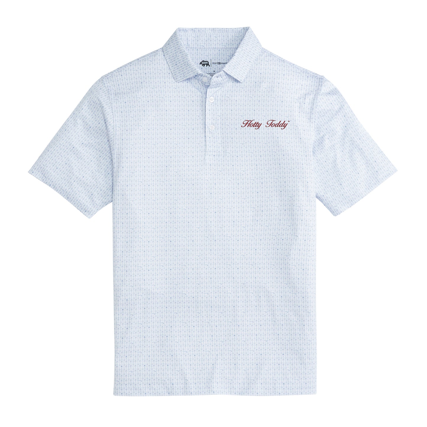 Hotty Toddy Vintage Script Tailgate Games Printed Performance Polo - Open Air