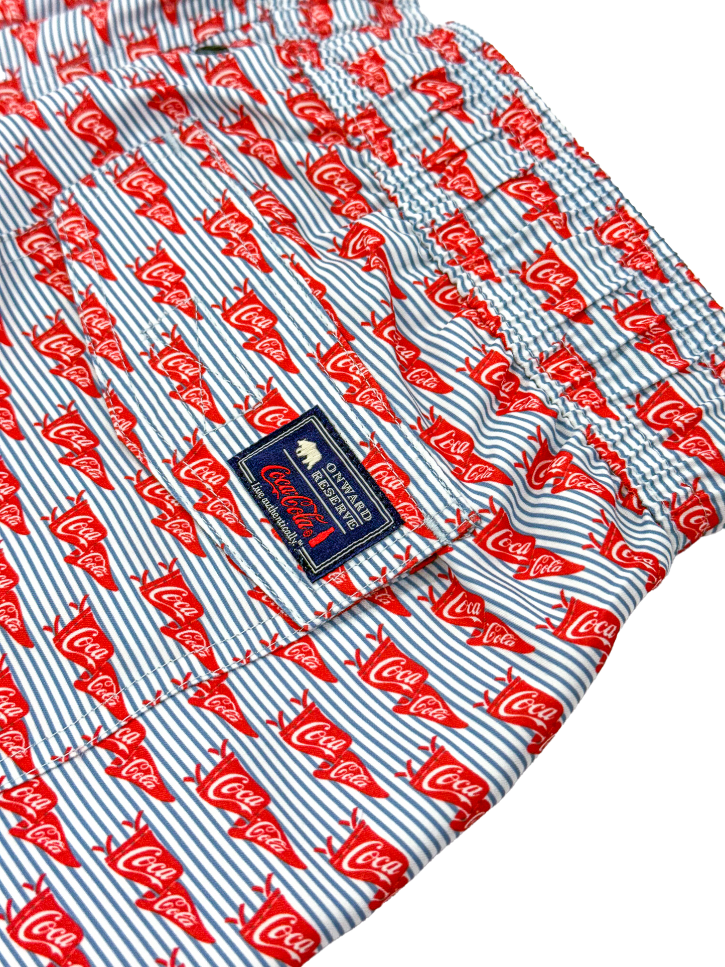 Coca-Cola Pennant Swim Trunk - White