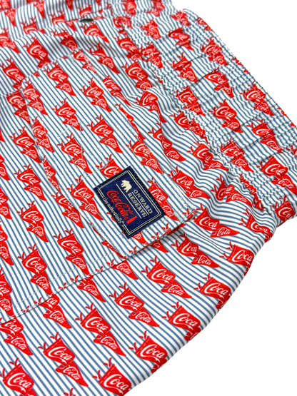 Coca-Cola Pennant Swim Trunk - White