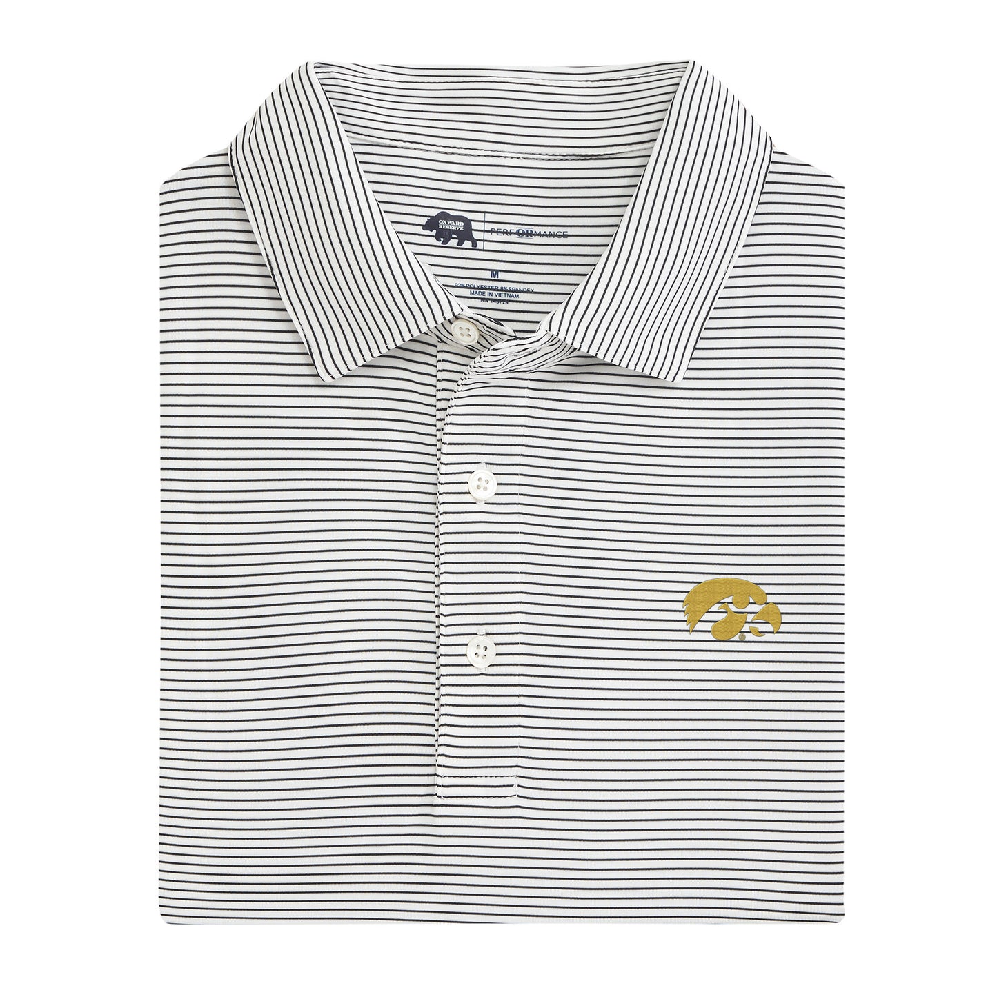 Birdie Stripe Iowa Performance Polo