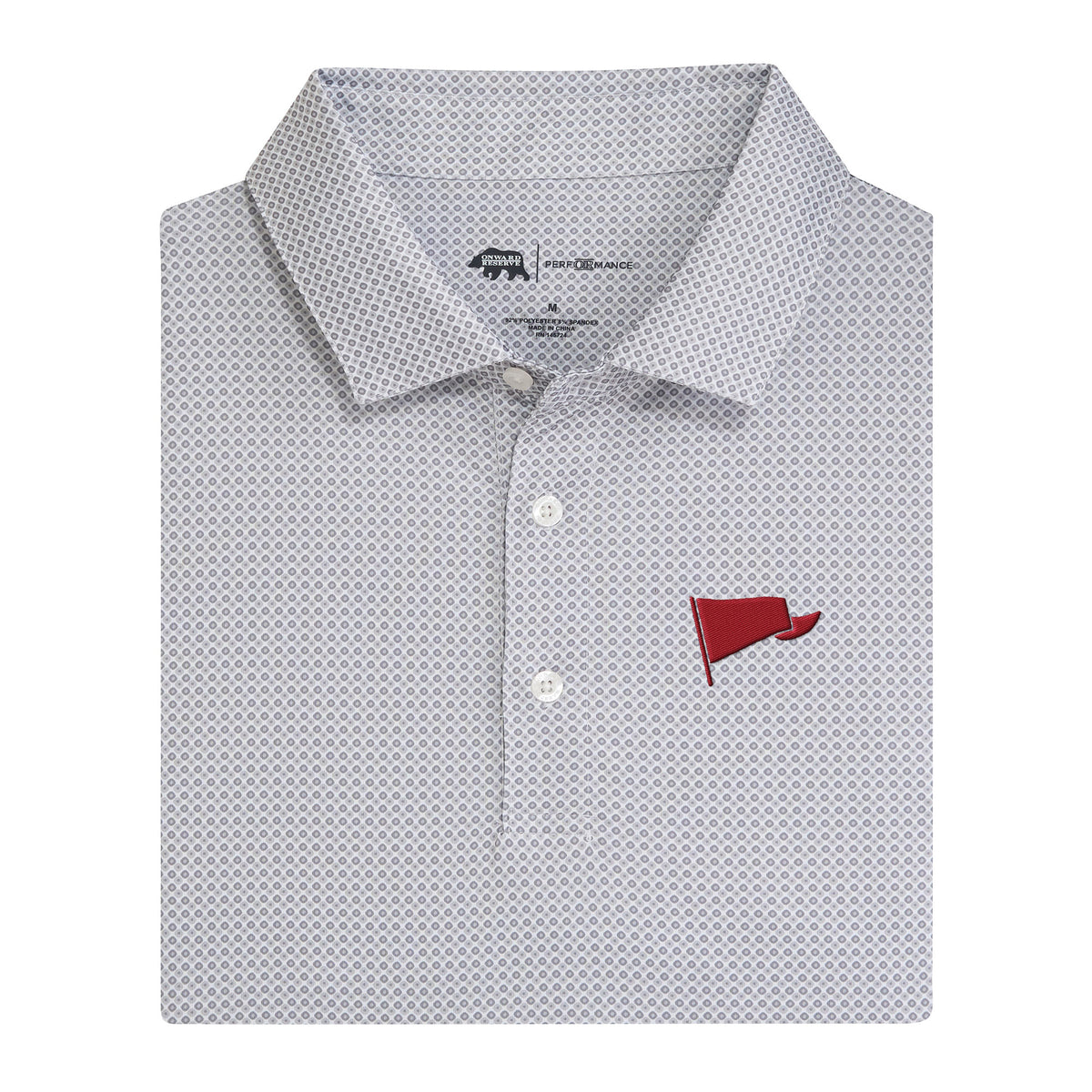 Yea! Alabama Pennant League Printed Performance Polo - Nine Iron