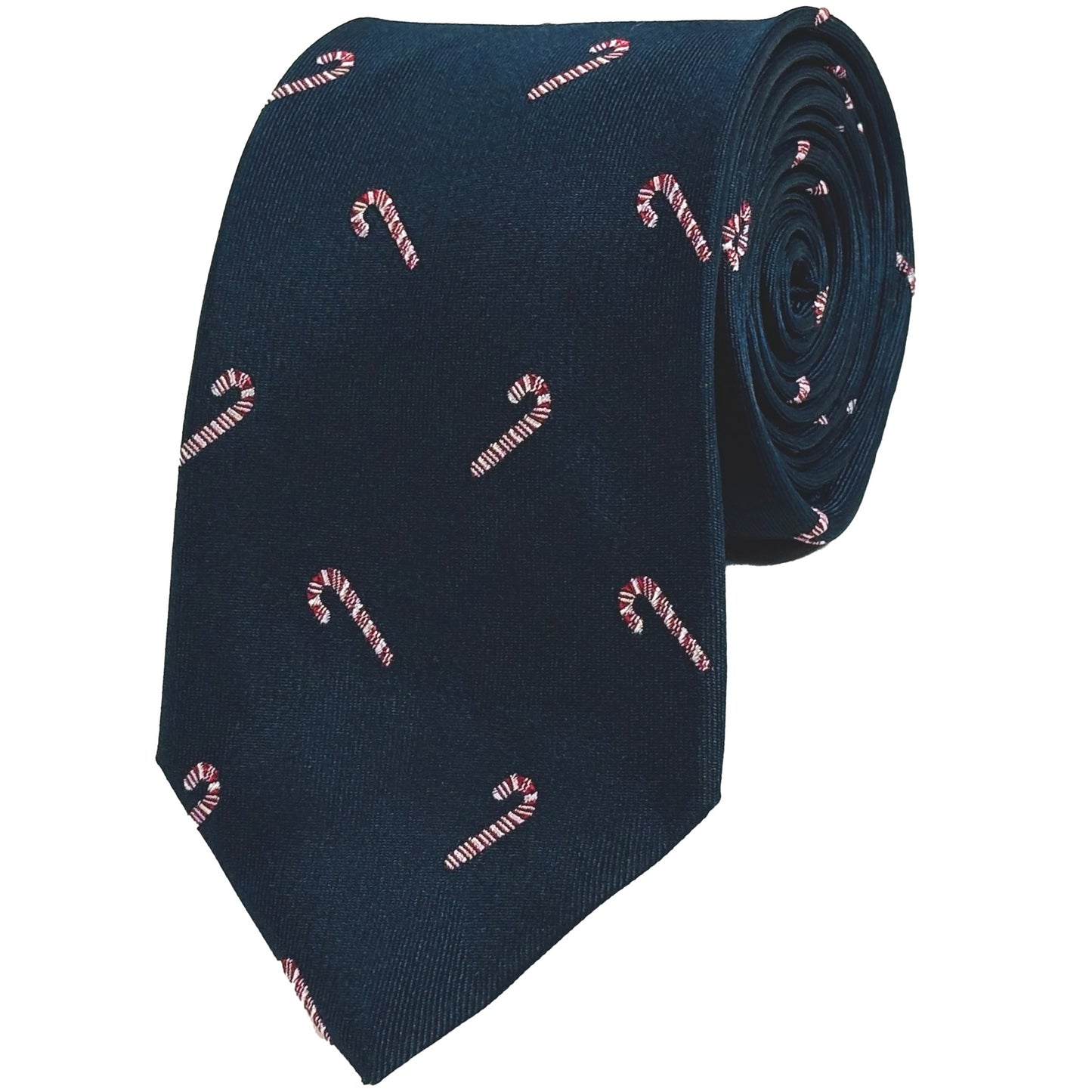 Candy Cane Tie - Classic Navy
