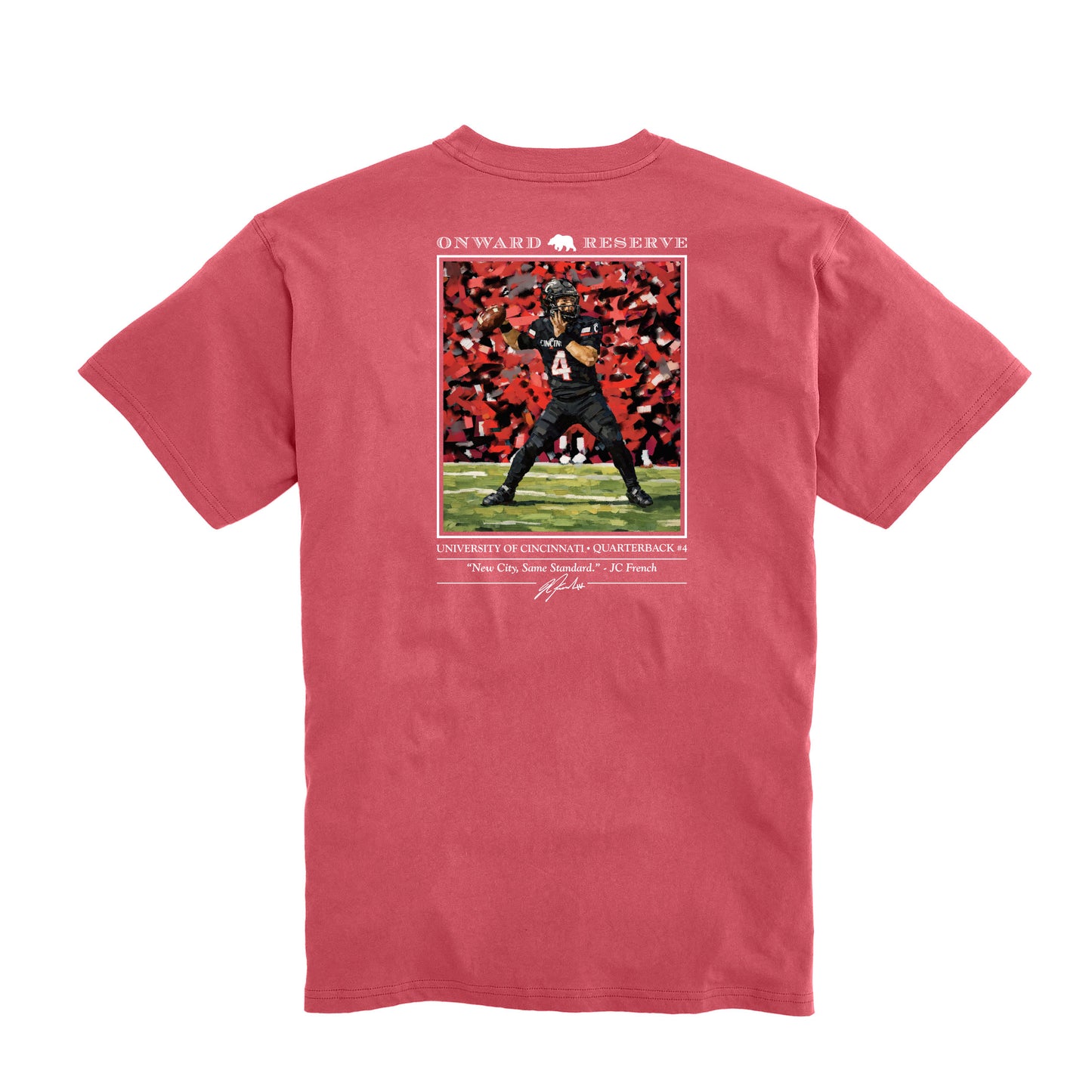 Cincinatti JC French Tee - Washed Red