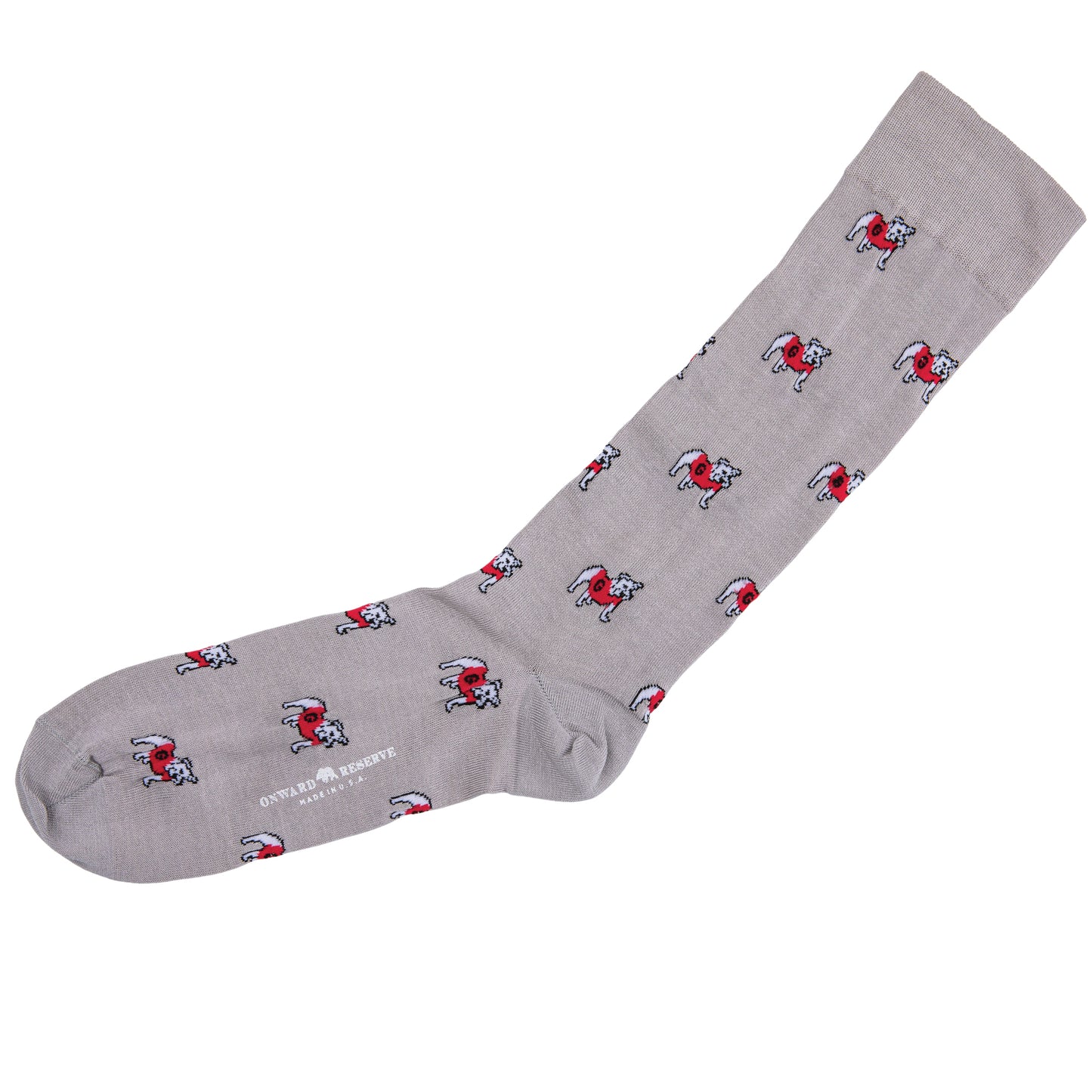 Standing Bulldog Mid-Calf Cotton Socks