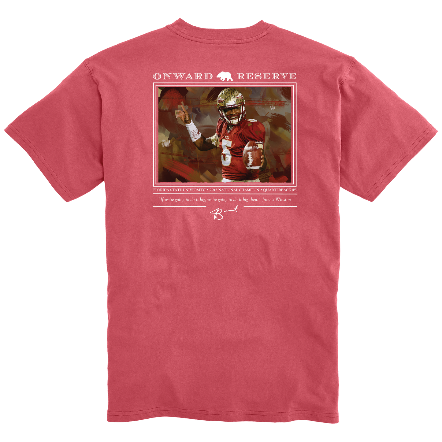 Jameis Winston Tee - Washed Red