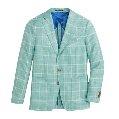 Loro Piana Sea Foam Windowpane Sport Coat