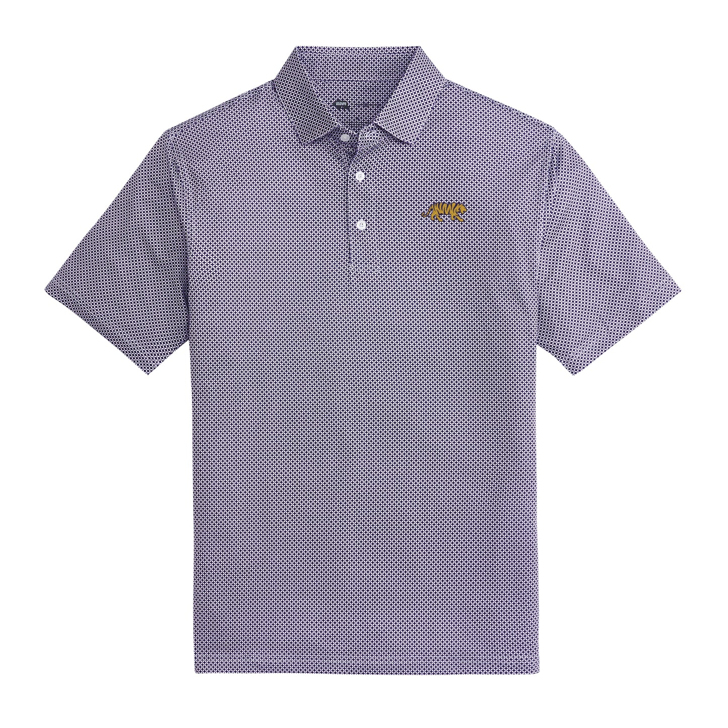 LSU Scope Printed Performance Polo - Purple