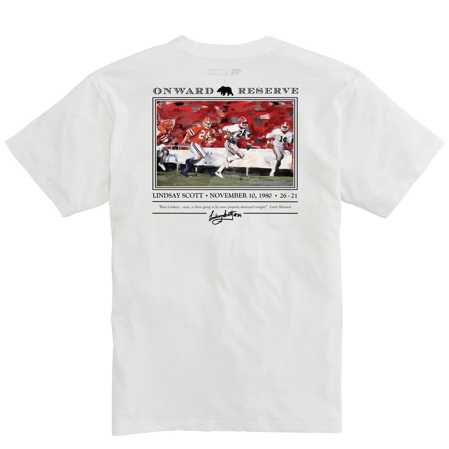 Run Lindsay Run Tee - White