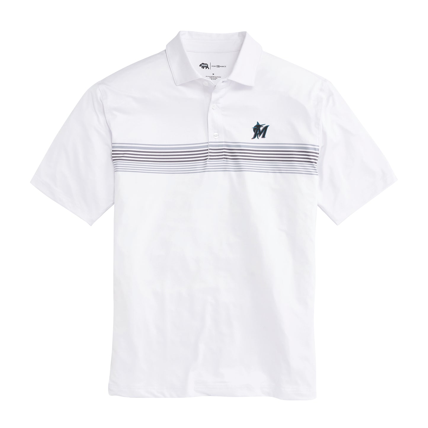 Miami Marlins Prestwick Printed Performance Polo