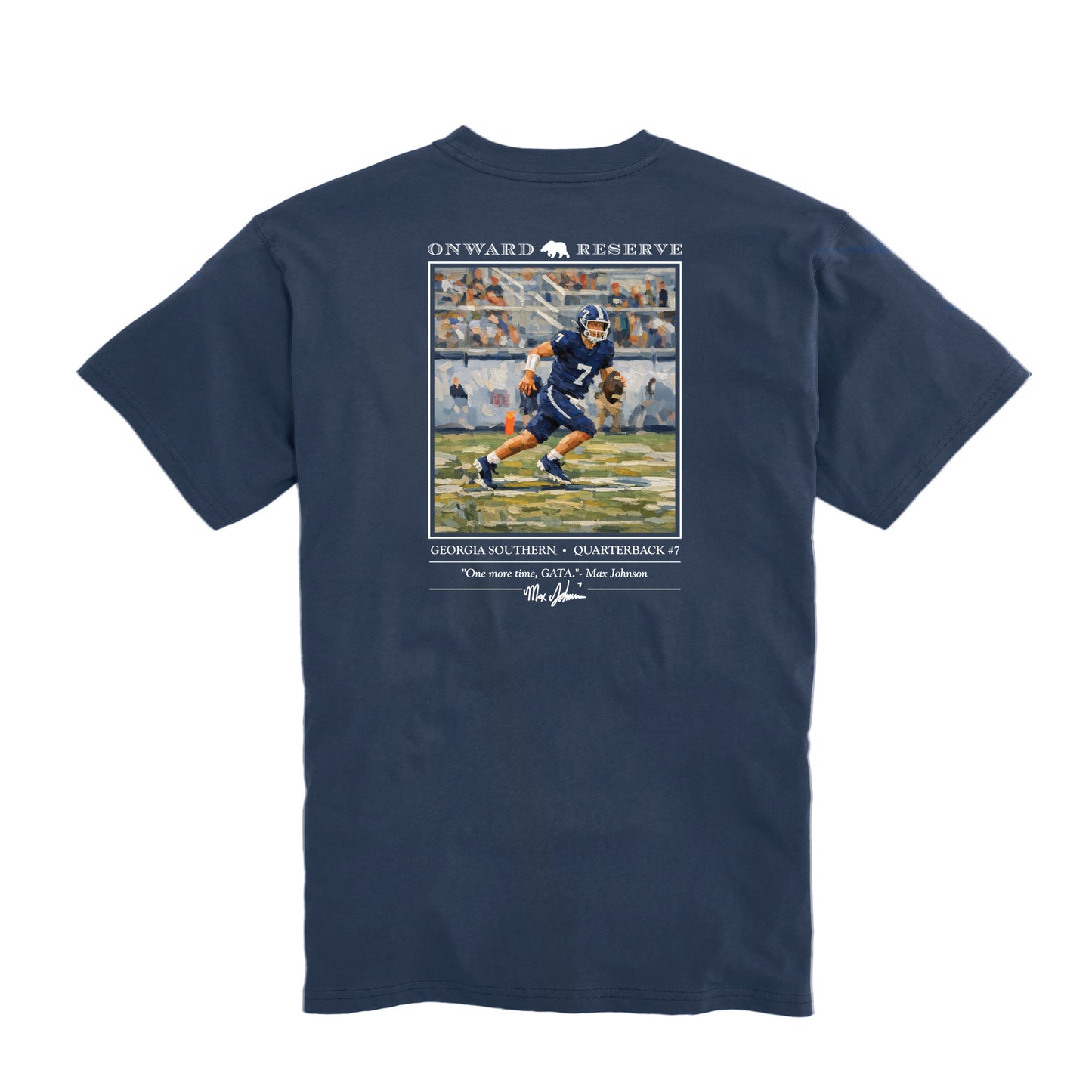 Georgia Southern Max Johnson Tee - Dark Denim