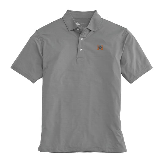 Mercer Hairline Stripe Performance Polo - Nine Iron
