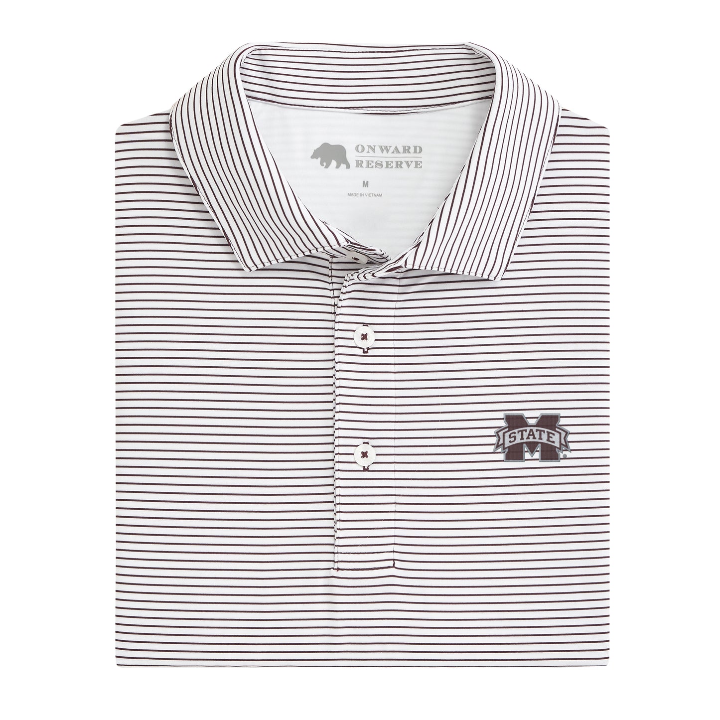 Mississippi State Birdie Stripe Polo