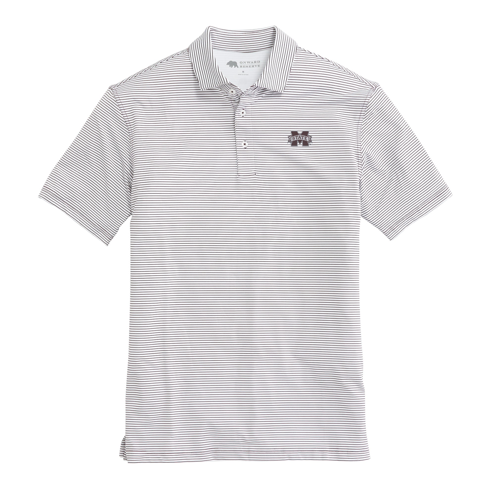 Mississippi State Birdie Stripe Polo Onward Reserve