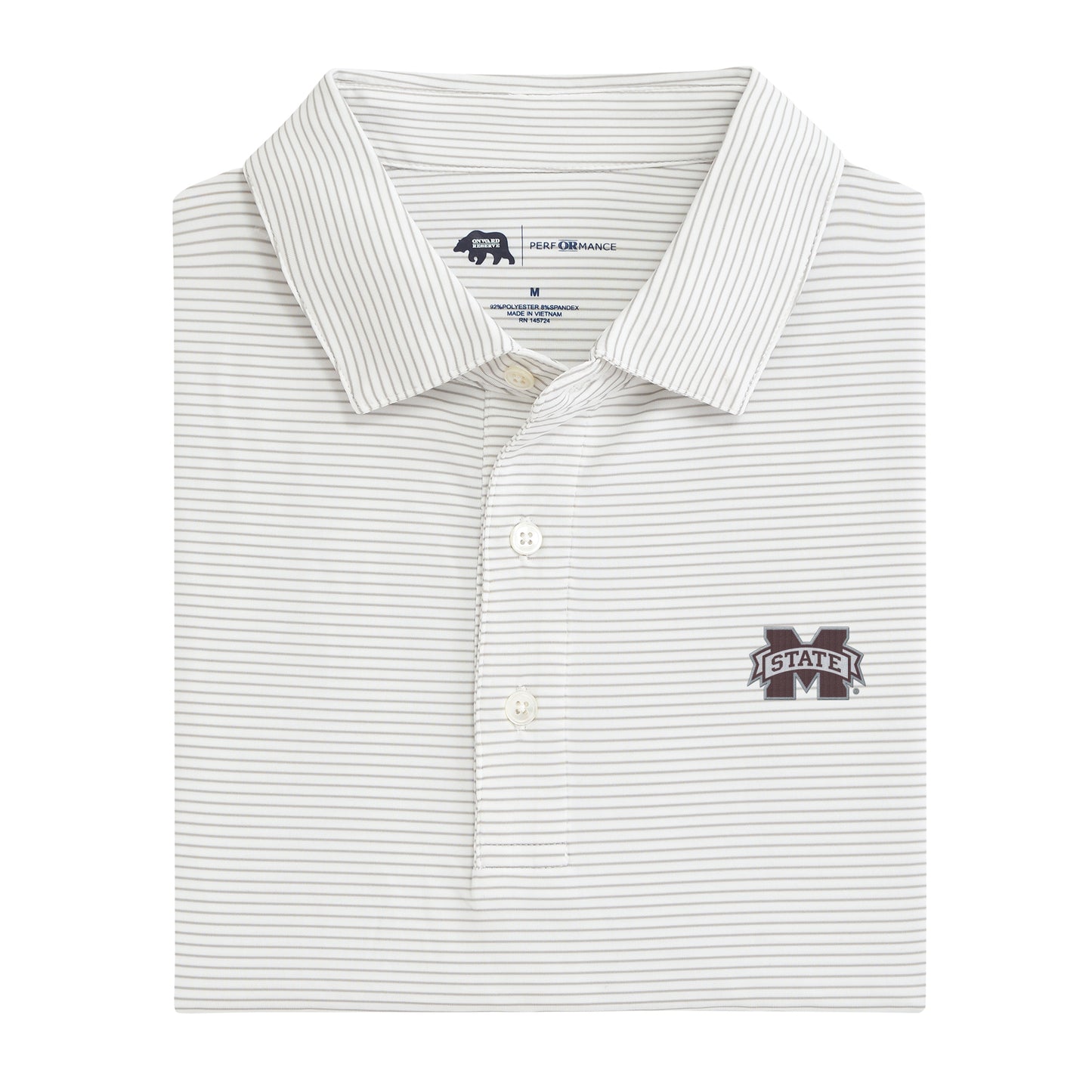 Mississippi State Birdie Stripe Polo