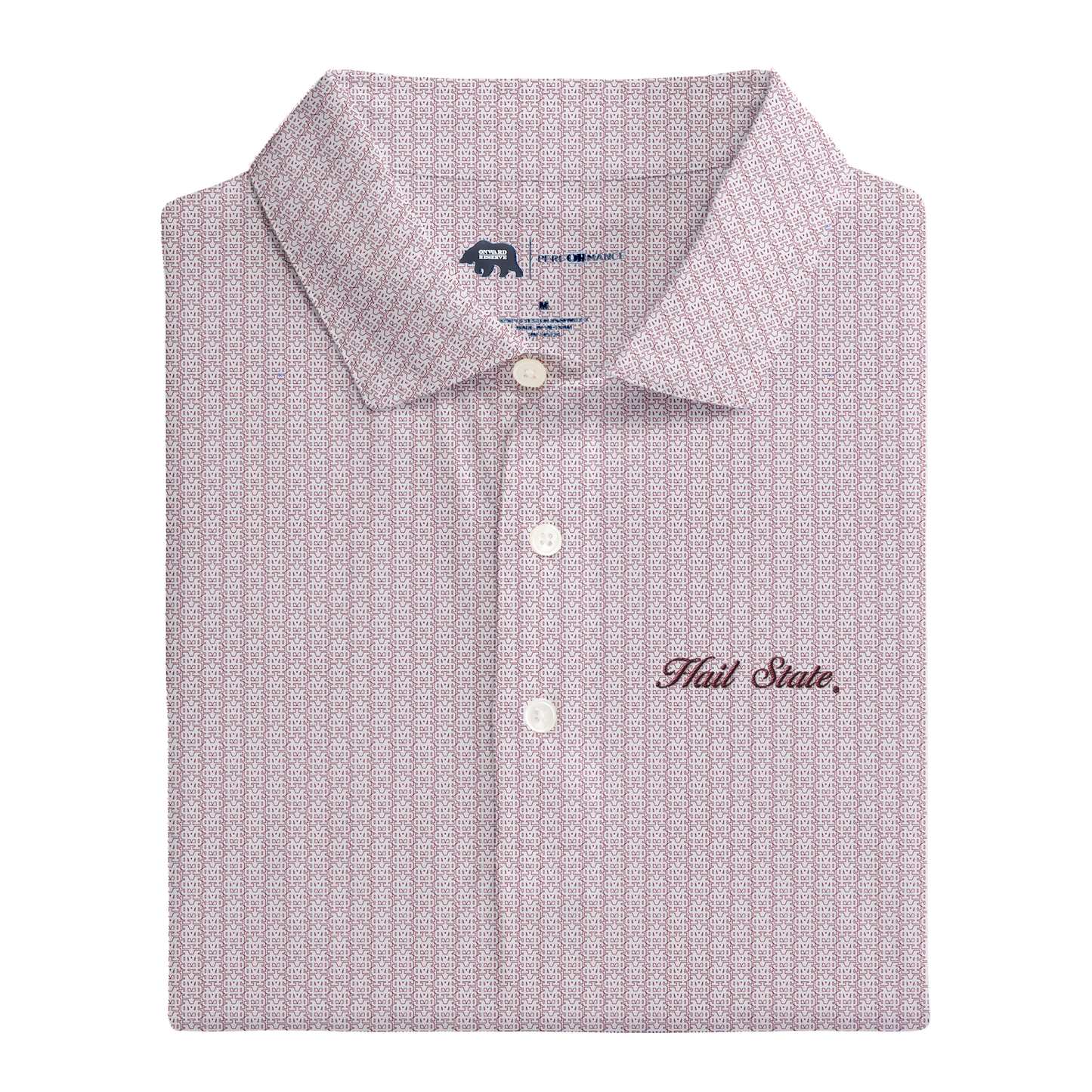Mississippi State MS Printed Performance Polo
