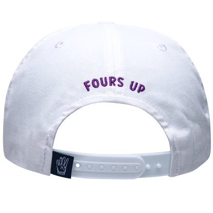 Purple Fours Up Rope Hat