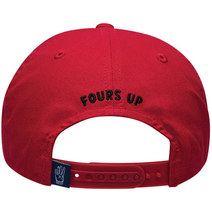 Red Fours Up Rope Hat