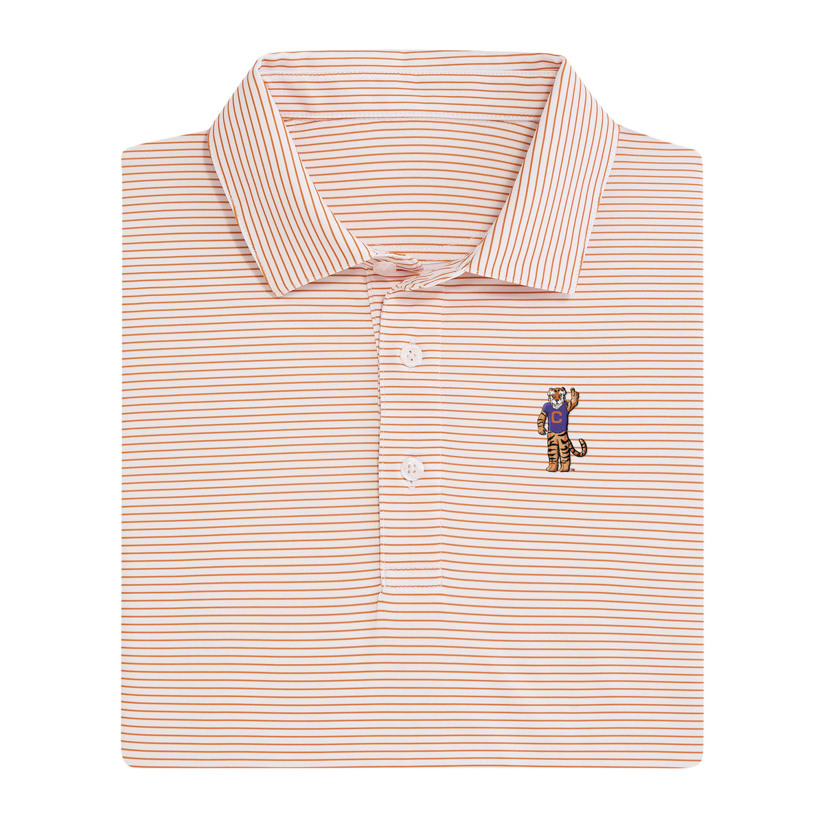 Clemson The Tiger Youth Birdie Polo - Orange