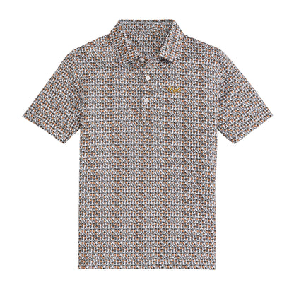Tennessee Vols Vintage Script Youth Printed Polo - White