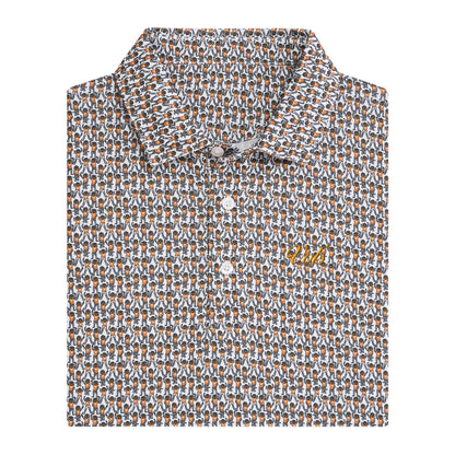 Tennessee Vols Vintage Script Youth Printed Polo - White