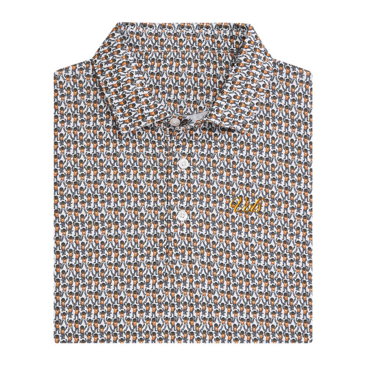Tennessee Vols Vintage Script Youth Printed Polo - White