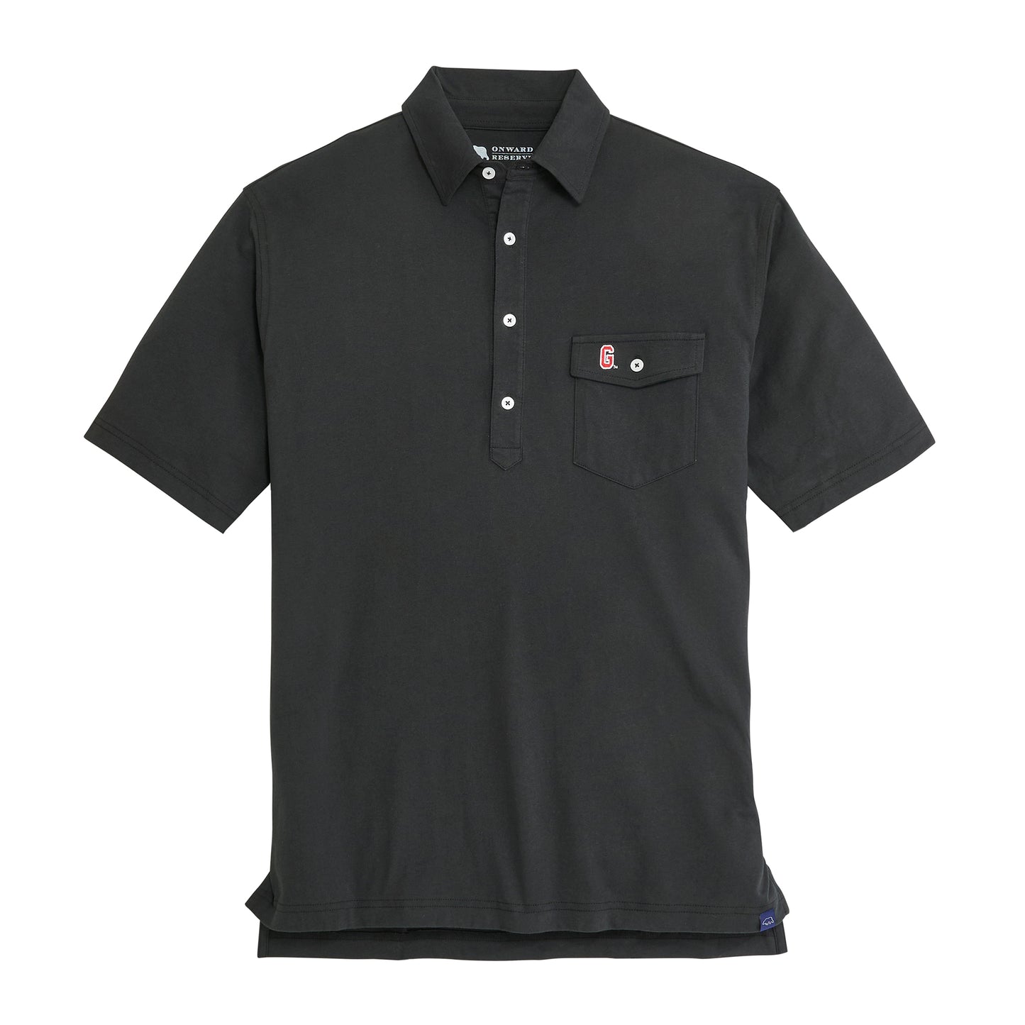 UGA Vintage G Old School Polo - Black
