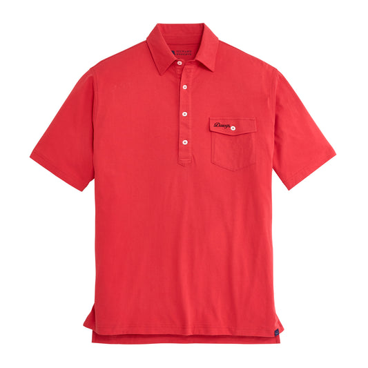 UGA Dawgs Vintage Script Old School Polo - Red