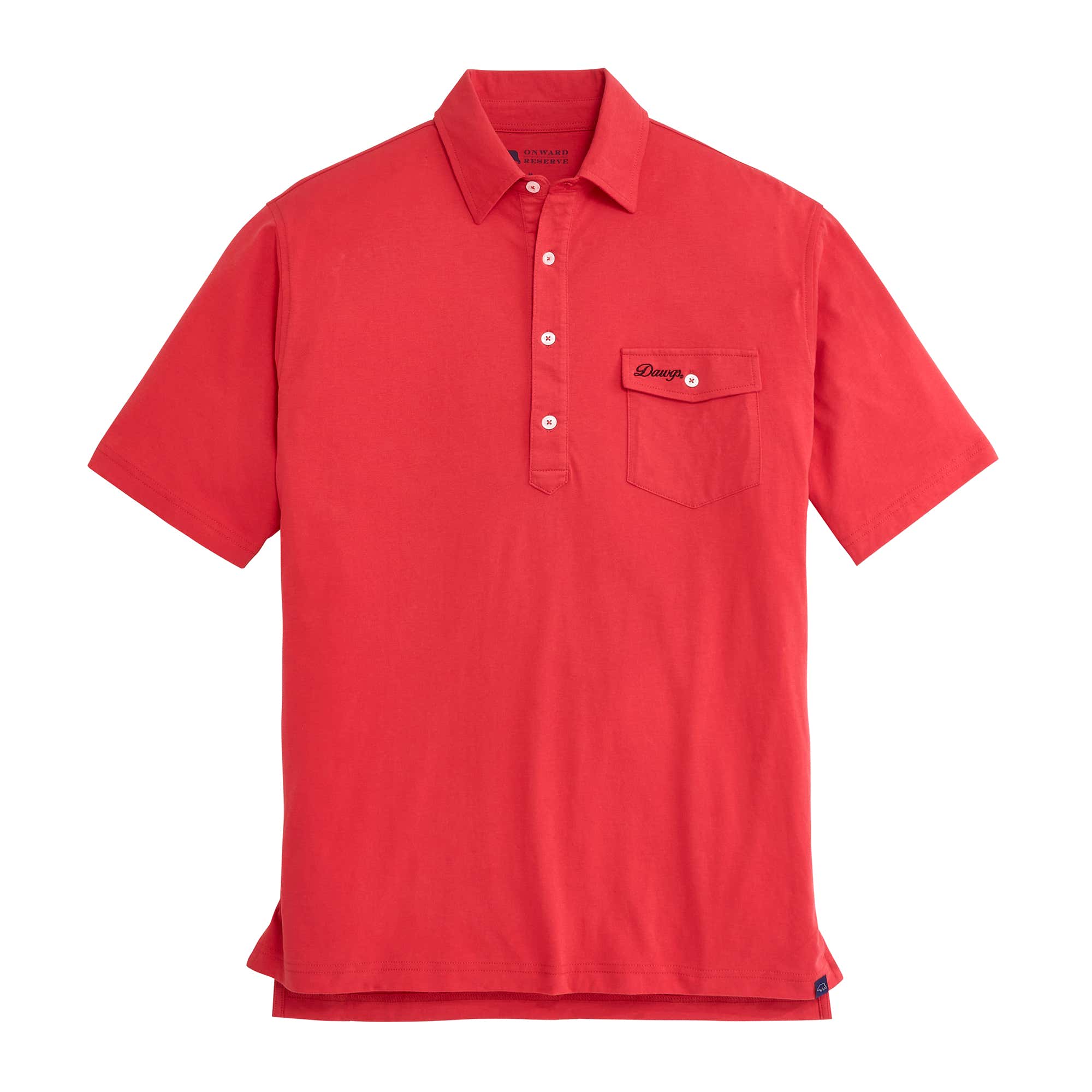 UGA Dawgs Vintage Script Old School Polo - Red – Onward Reserve