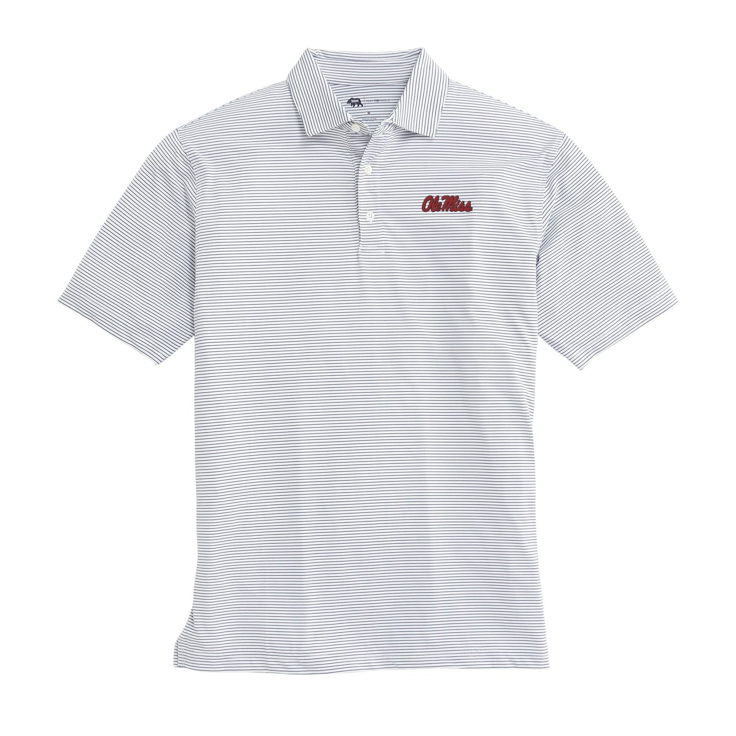 Ole Miss Birdie Stripe Performance Polo