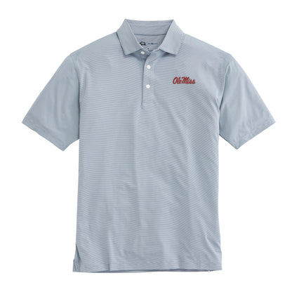 Ole Miss Hairline Stripe Performance Polo