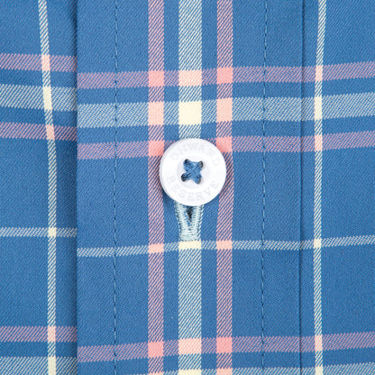 Icennard Short Sleeve Performance Button Down - Federal Blue