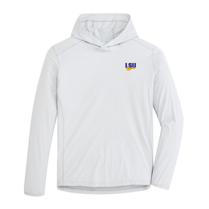 LSU Vintage Block LSU Tigers Trail Performance Hoodie - Harbor mist