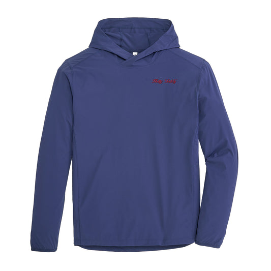 Ole Miss Hotty Toddy Vintage Script Trail Performance Hoodie - Naval Academy