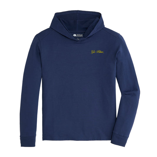 Michigan Go Blue Vintage Script Home Team Hoodie