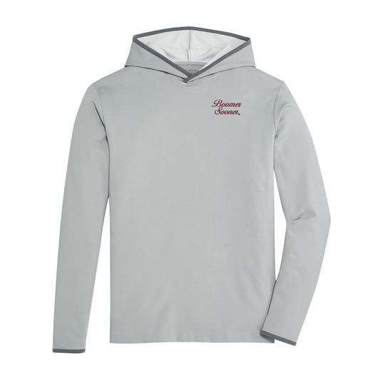Oklahoma Boomer Sooner Vintage Script Brendon Performance Hoodie