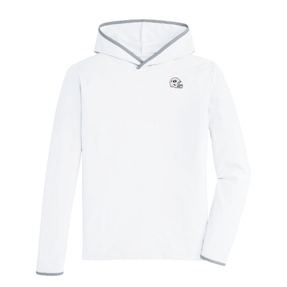 UGA Whiteout Helmet Brendon Performance Hoodie - White
