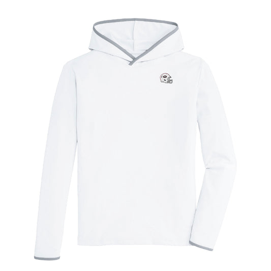 UGA Whiteout Helmet Brendon Performance Hoodie - White