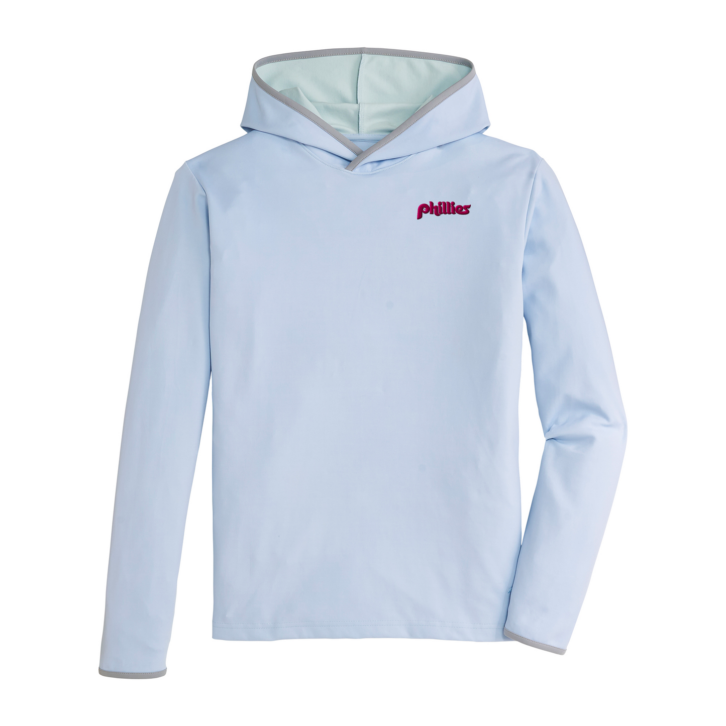 Phillies Cooperstown - 1982 Phillies Script Brendon Performance Hoodie - Country Air