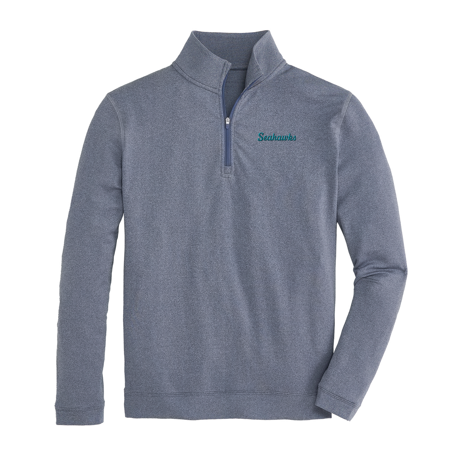 UNC Wilmington Seahawks Script Flow Performance 1/4 Zip - Dark Denim