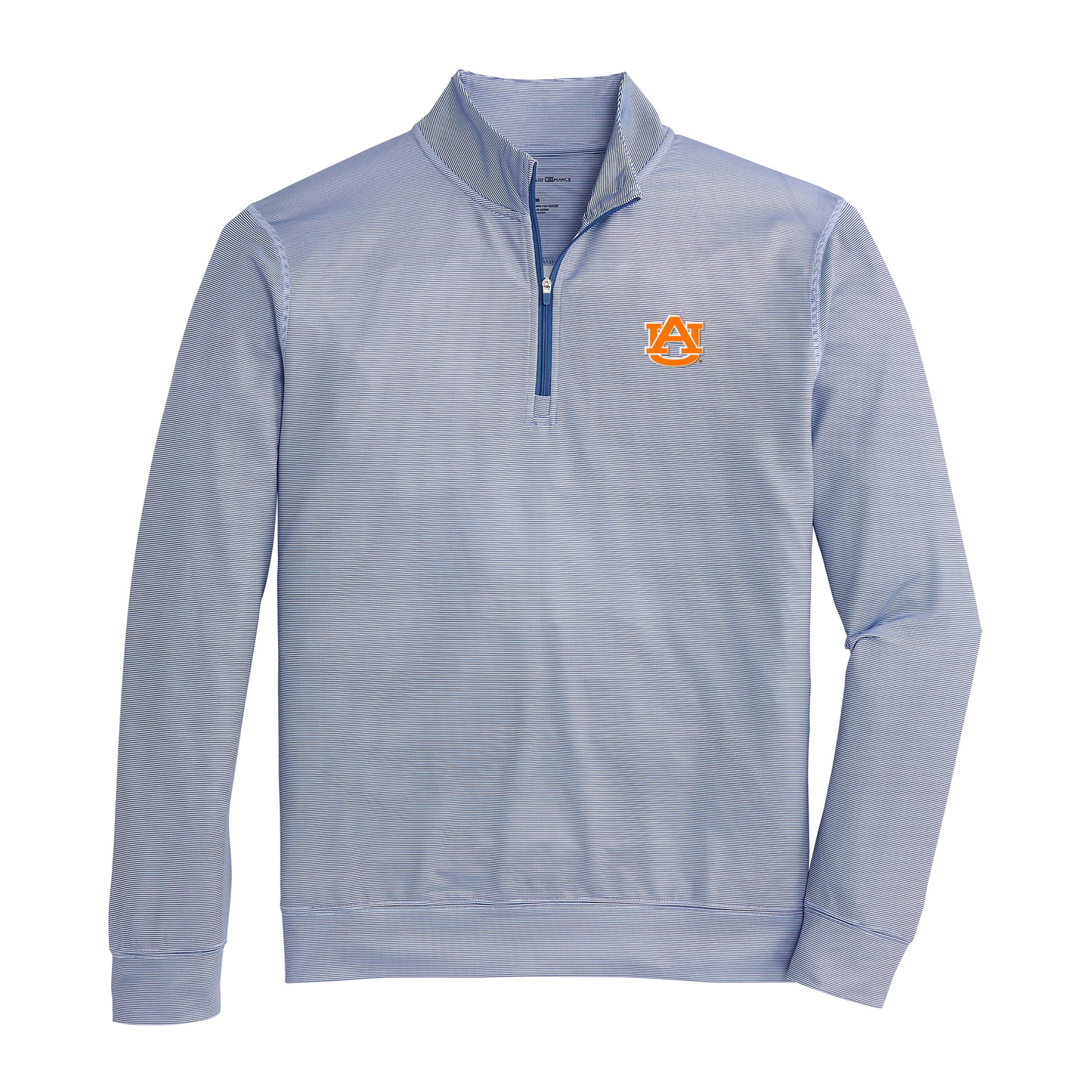 Auburn AU Hairline Stripe Printed Performance 1/4 Zip