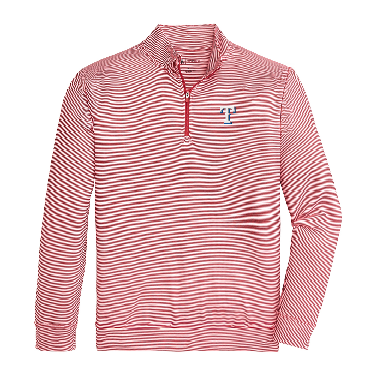 Rangers T Hairline Stripe Printed Performance 1/4 Zip